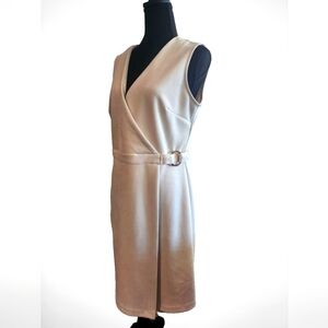 Midi Dress Size 12 off-white,velvet bone color